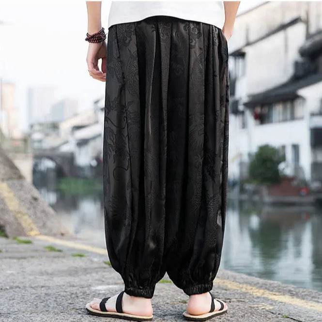 Samurai Style Wide-Leg Trousers - Montero Milan