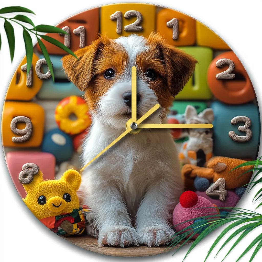 Jack Russell Terrier Silent Wall Clock - Montero Milan