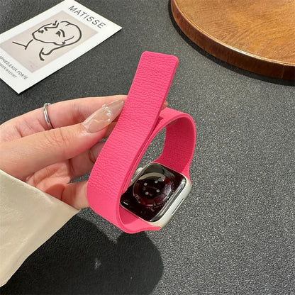 Magnetic Leather Apple Watch Band