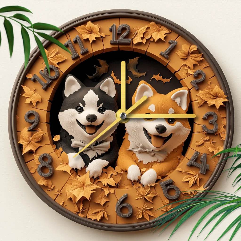Akita Silent Wall Clock - Montero Milan