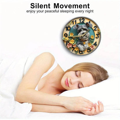 SchnauzerSilen t Wall Clock - Montero Milan