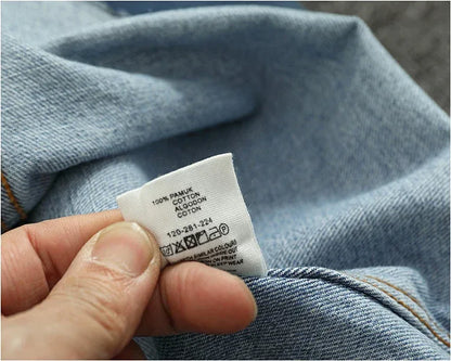 American Casual Men's Long Sve Denim irt Pure Cotton Heavyweight Waed Vintage Workwear Layering irt Jaet
