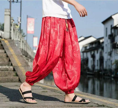 Samurai Style Wide-Leg Trousers - Montero Milan