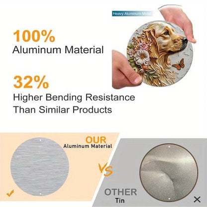 Golden Retriever Flat 3D Ornament - Montero Milan