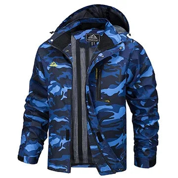 TACVASEN Spring Autumn Lightweight Jackets Mens Mesh Lined Waterproof Rain Jacket Outdoor Fishing Hiking Jacket Male Windbreaker