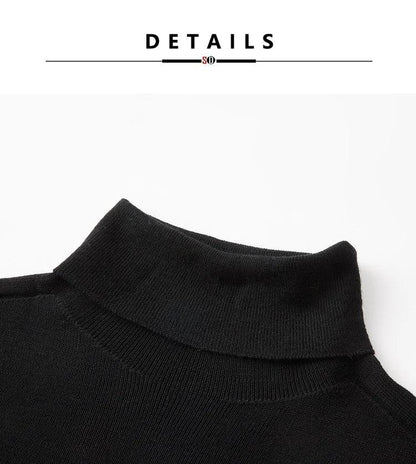 SuyaDream, Women Turtleneck Pullovers, 100%Merino Wool, High Collar, Whole Garment Sweaters, 2025 Fall Winter Slim Warm Top