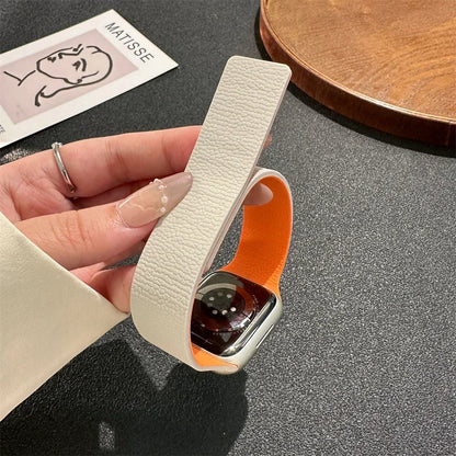 Magnetic Leather Apple Watch Band