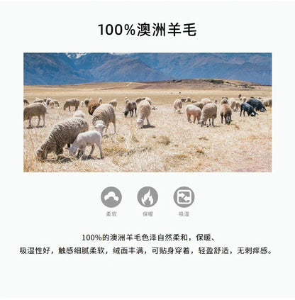 100%Merino Pure Wool Sweater Women's AutumnWinter Long Sleeve High Neck Pullover Warm High Quality Solid Color Basic Knit Jumper