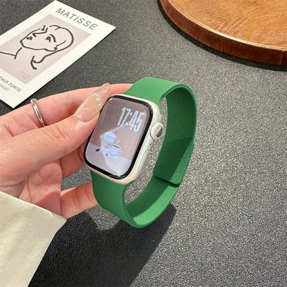 Magnetic Leather Apple Watch Band