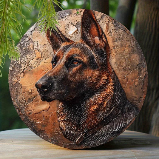 German Shepherds Flat 3D Ornament - Montero Milan