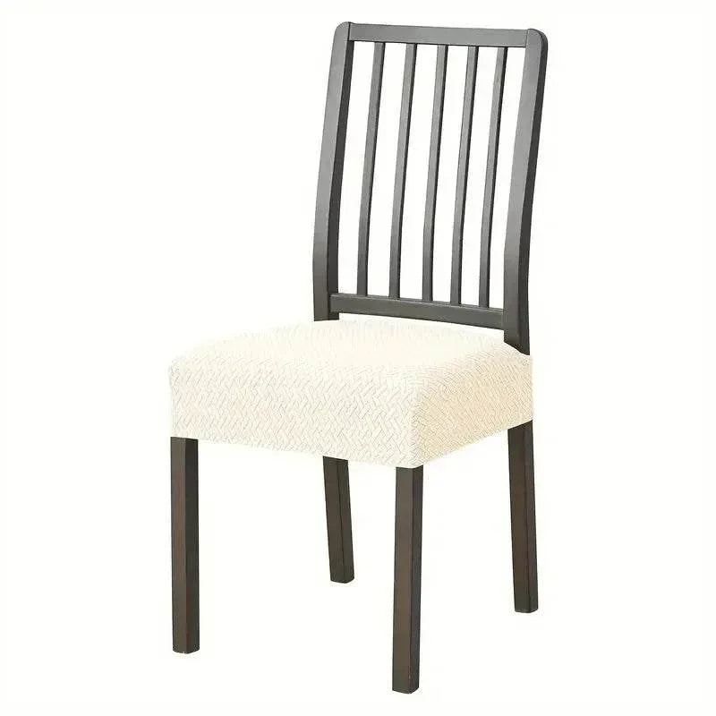 1PC Stretch Dining Chair Seat Cover Jacquard Solid Color Chairs Covers Removable Anti-Dust Chair Cushion Slipcovers Hotel Home - Montero Milan