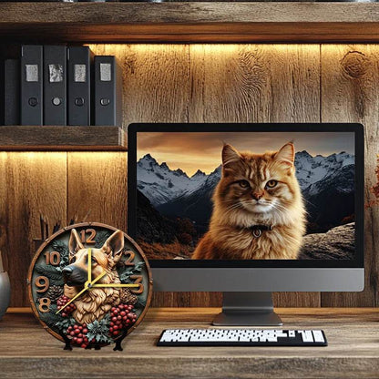 German Shepherd Silent Wall Clock - Montero Milan