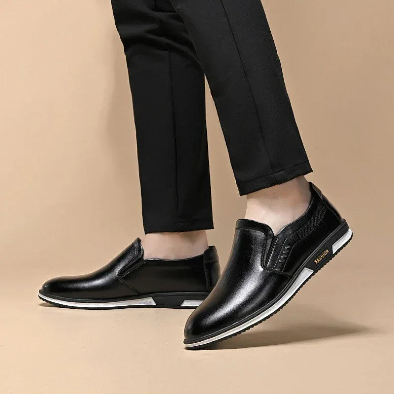 Luxury Men's Leather Shoes Comfortable Loafers Slip on Male Moccasins Non Slip Driving Shoes High Quality Men Shoes Plus Size