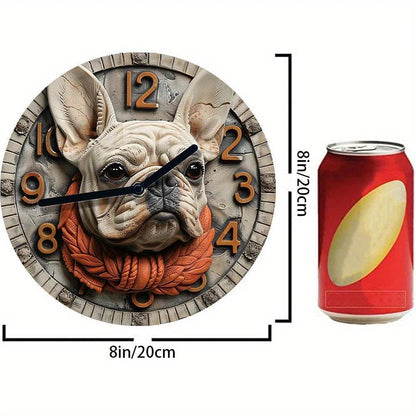 French Bulldog Silent Wall Clock - Montero Milan