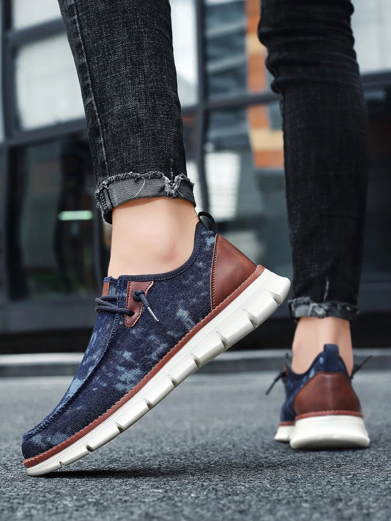 Men Casual Shoes Breathable Loafers Men Sneakers 2024 New Male Comfortable Flat Footwear Sneakers Men Canvas Shoes