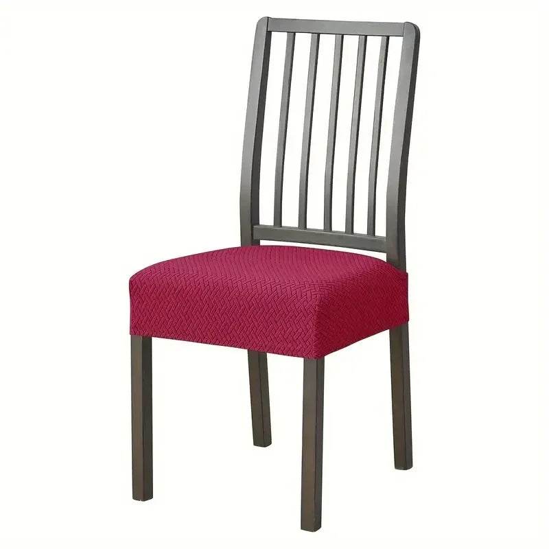 1PC Stretch Dining Chair Seat Cover Jacquard Solid Color Chairs Covers Removable Anti-Dust Chair Cushion Slipcovers Hotel Home - Montero Milan