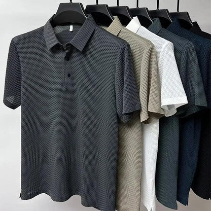 AirKnit Breathable Textured Polo Shirt