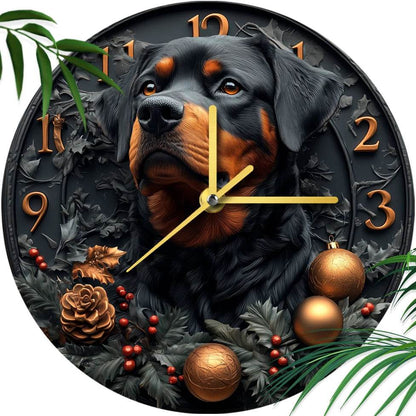 Rottweiler Silent Wall Clock - Montero Milan