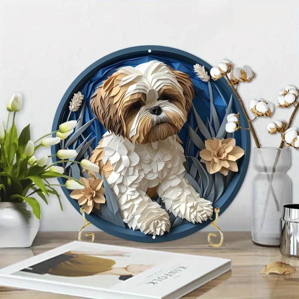Pug Dog Flat 3D Ornament - Montero Milan