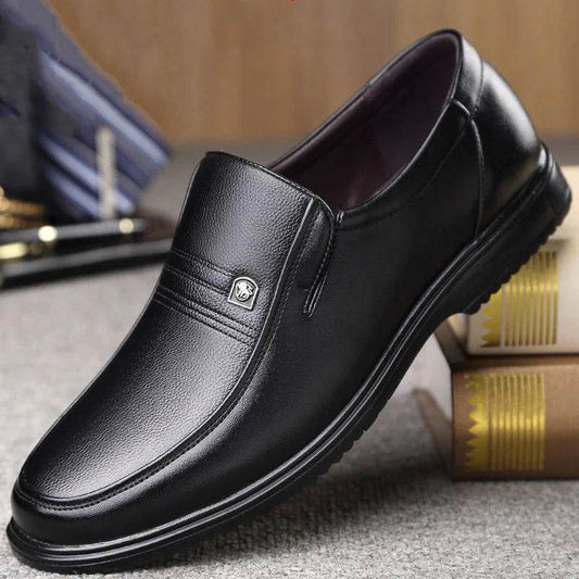 Leather Men Formal Shoes Luxury Brand 2025 Men's Loafers Dress Moccasins Breathable Slip on Black Driving Shoes Plus Size 38-46 - Montero Milan
