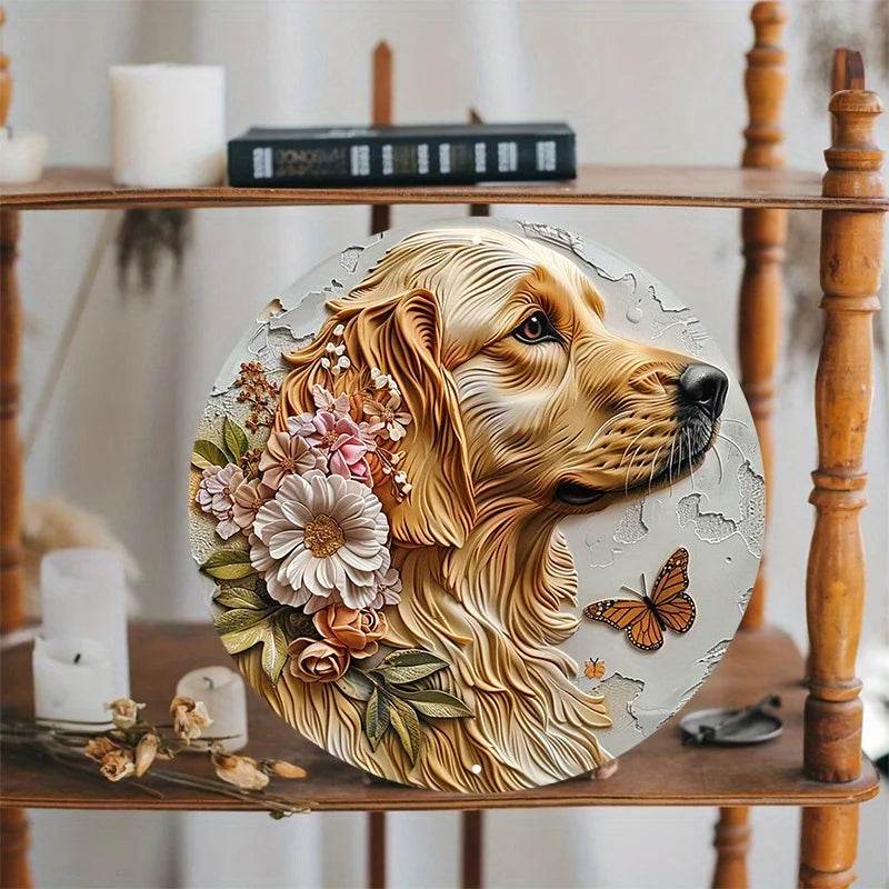 Golden Retriever Flat 3D Ornament - Montero Milan