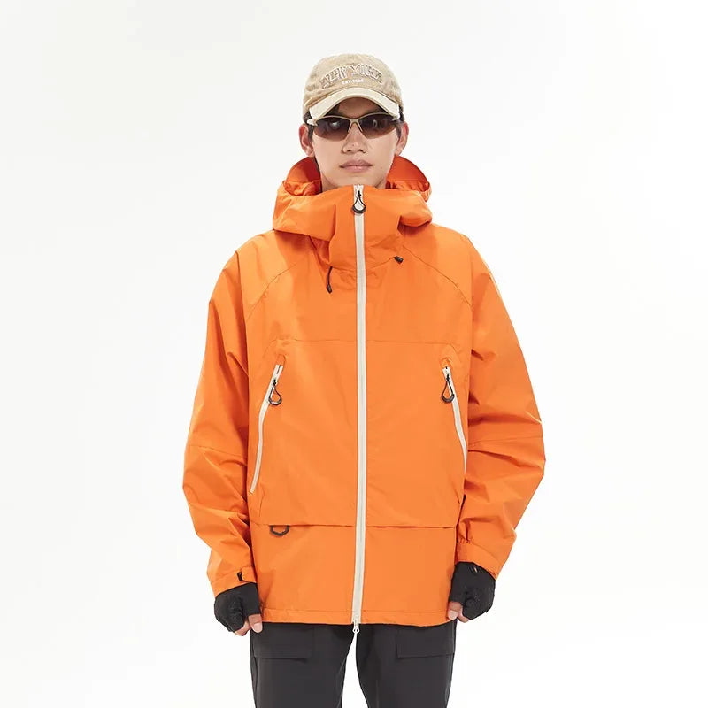 New Men Waterproof Hiking Jacket Women Windproof Sports Coat High Quality Hooded Jacket Outdoor Ride Climbing Running Jacket