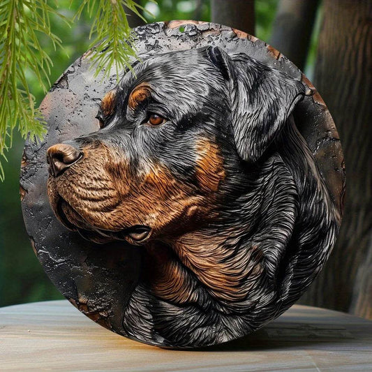 Rottweiler Dog Flat 3D Ornament - Montero Milan