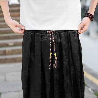 Samurai Style Wide-Leg Trousers - Montero Milan