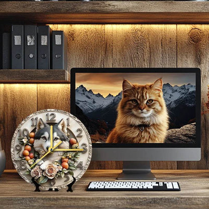 Alaskan Malamute Silent Wall Clock - Montero Milan