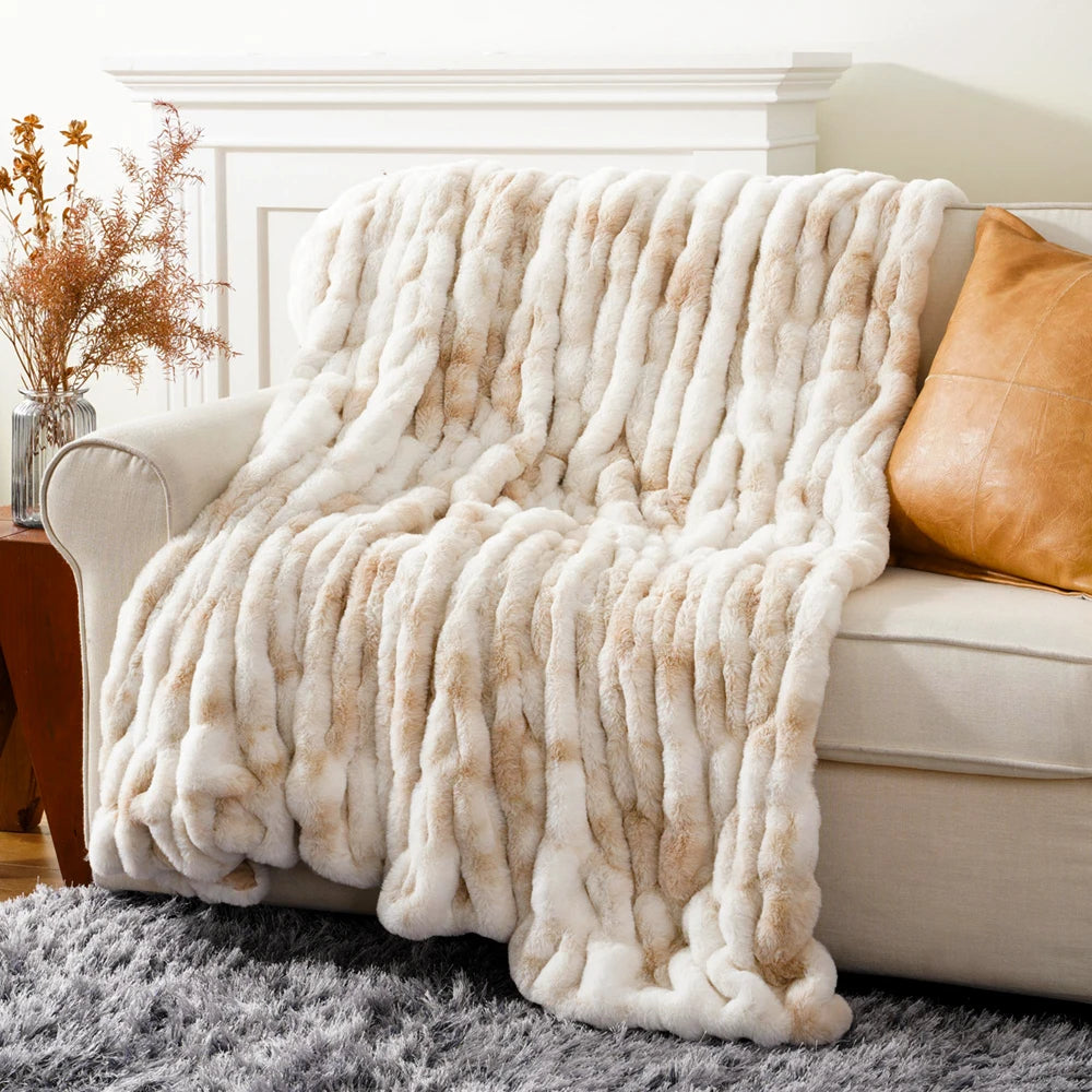 Luxury Faux Fur Throw Blanket