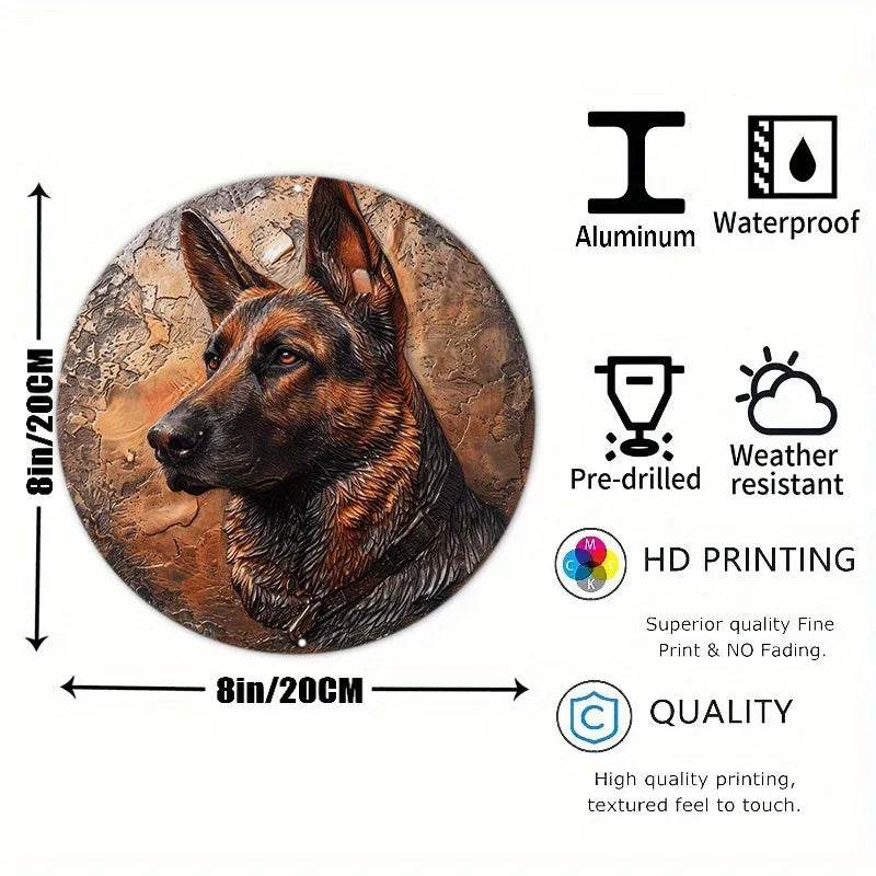 German Shepherds Flat 3D Ornament - Montero Milan
