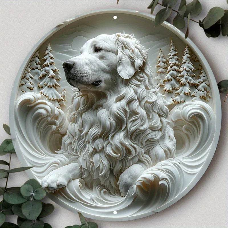 Great Pyrenees Dog Flat 3D Ornament - Montero Milan