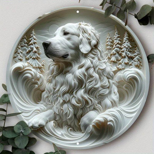 Great Pyrenees Dog Flat 3D Ornament - Montero Milan