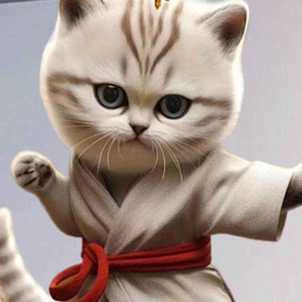 Kung Fu Cat Ornament ( 1 PCs / 4 PCs ) - Montero Milan