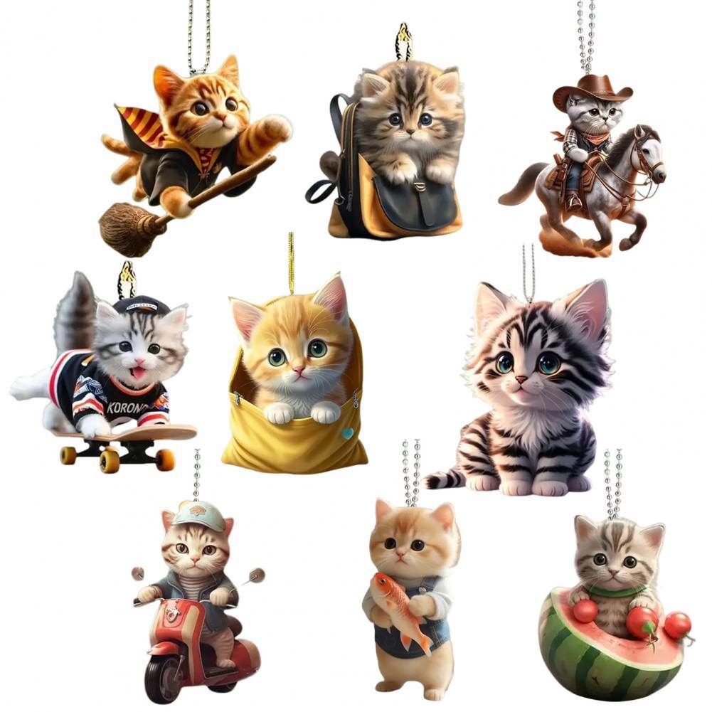 Adorable Cat Hanging Ornament ( 1 PCs / 9 PCs) - Montero Milan