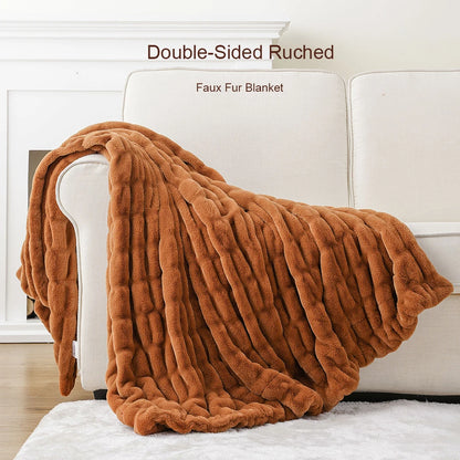 Luxury Faux Fur Throw Blanket