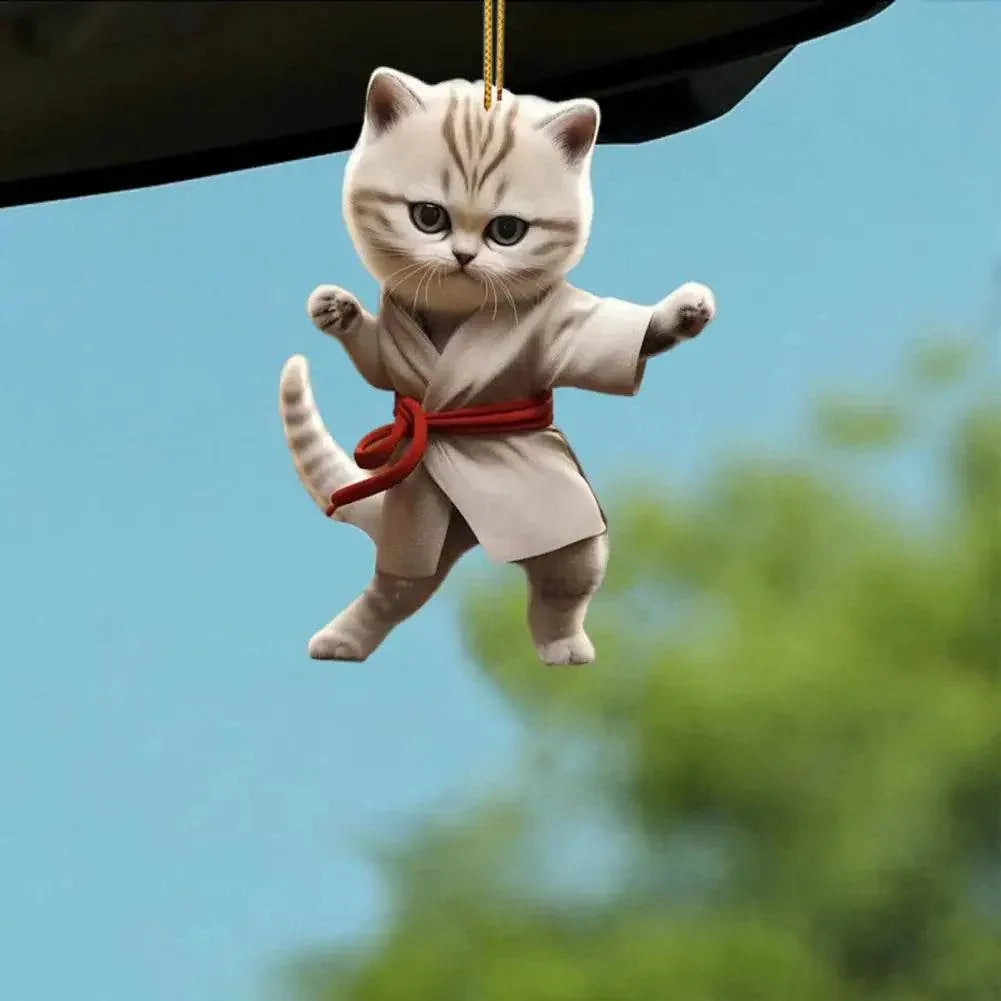 Kung Fu Cat Ornament ( 1 PCs / 4 PCs ) - Montero Milan