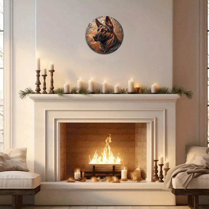 German Shepherds Flat 3D Ornament - Montero Milan