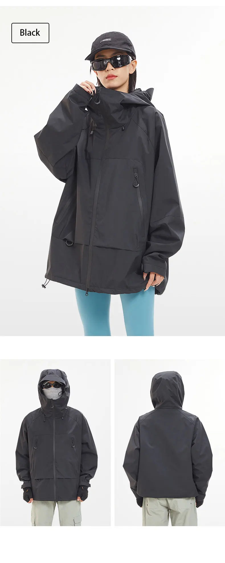 New Men Waterproof Hiking Jacket Women Windproof Sports Coat High Quality Hooded Jacket Outdoor Ride Climbing Running Jacket
