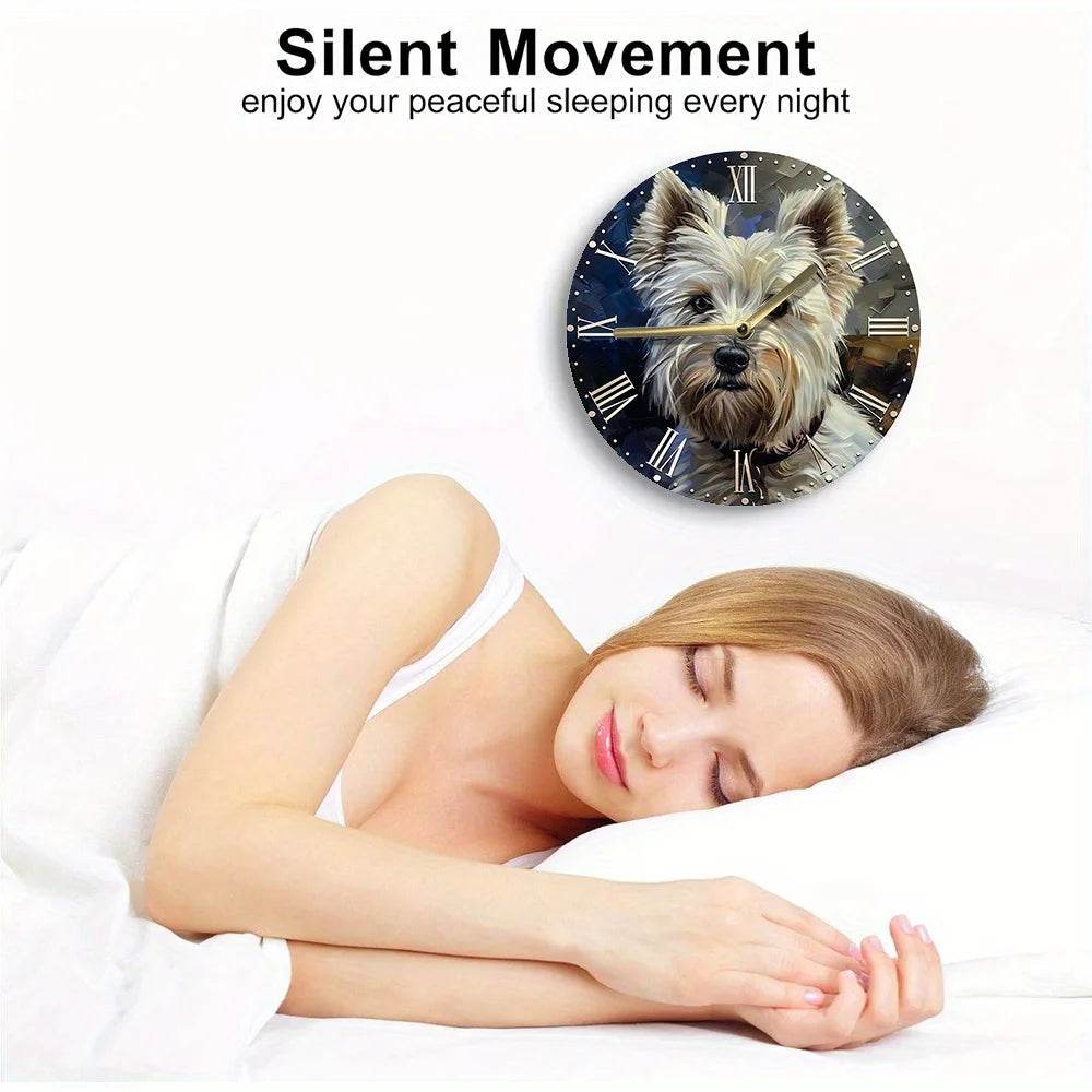 West Highland White Terrier Silent Wall Clock - Montero Milan
