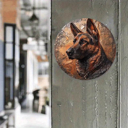 German Shepherds Flat 3D Ornament - Montero Milan