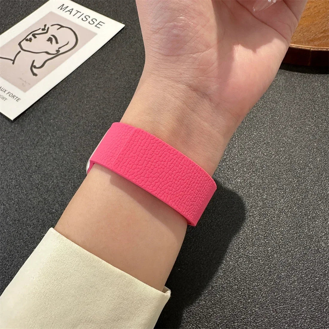 Magnetic Leather Apple Watch Band