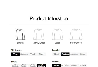 TOYOUTH Women T-shirt  2025 Autumn New Slanted Hem Lyocell Wool Slim Fit Long Sleeve Base Tops
