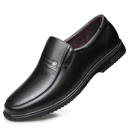 Leather Men Formal Shoes Luxury Brand 2025 Men's Loafers Dress Moccasins Breathable Slip on Black Driving Shoes Plus Size 38-46 - Montero Milan
