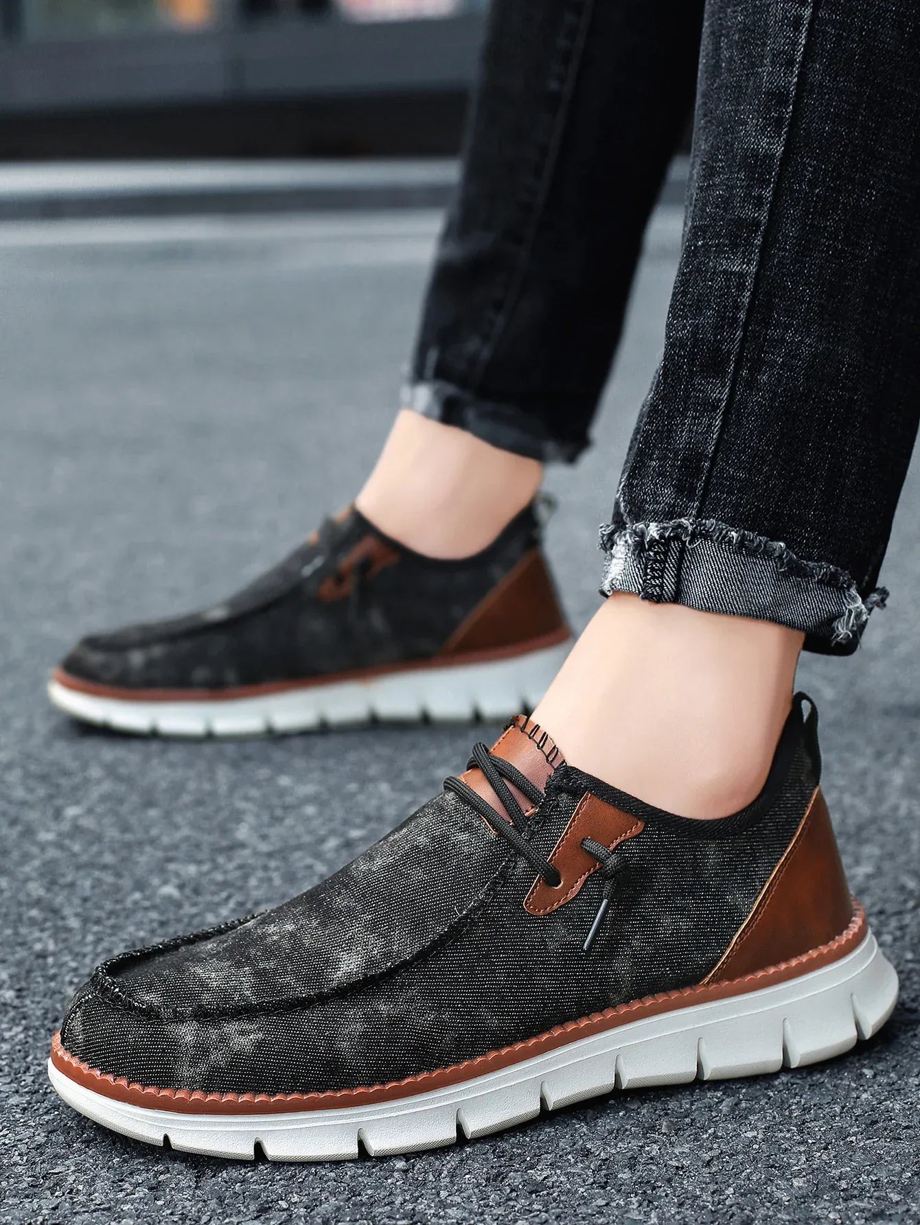 Men Casual Shoes Breathable Loafers Men Sneakers 2024 New Male Comfortable Flat Footwear Sneakers Men Canvas Shoes