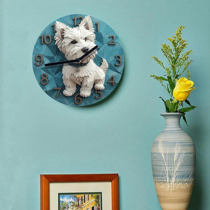 West Highland White Terrier Silent Wall Clock - Montero Milan