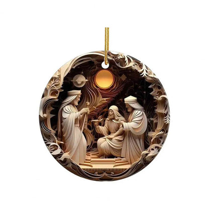 Classic Christmas Nativity Ornaments ( 1 PCs / 9 PCs Set ) - Montero Milan