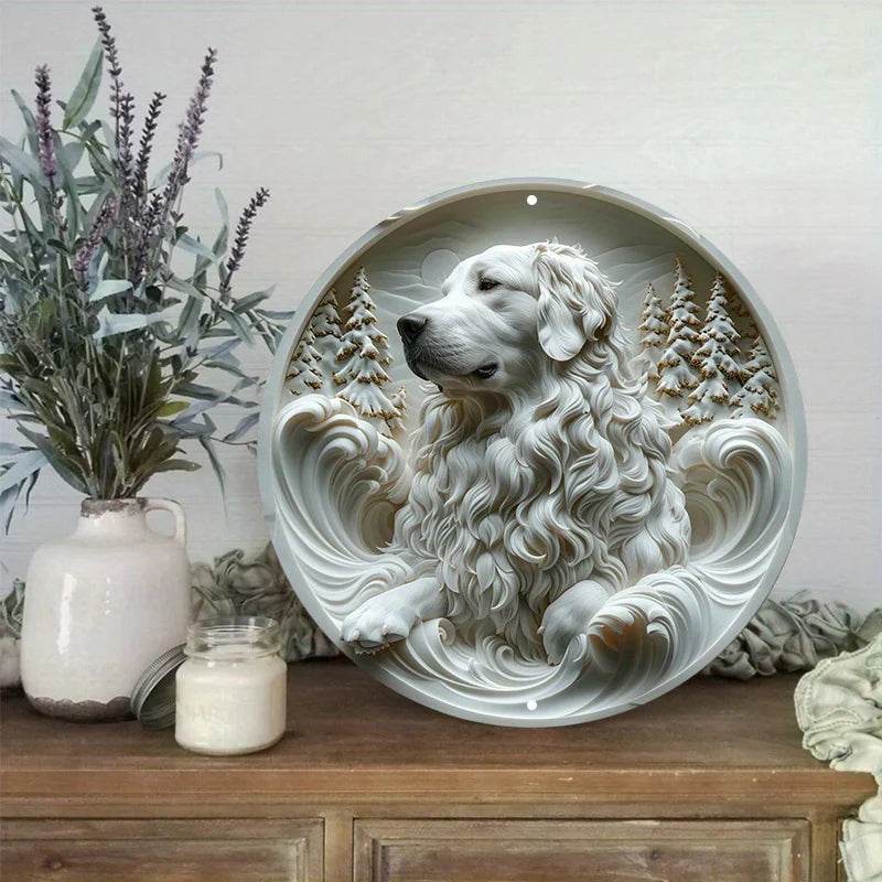 Great Pyrenees Dog Flat 3D Ornament - Montero Milan