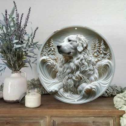 Great Pyrenees Dog Flat 3D Ornament - Montero Milan