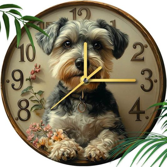 Schnauzer Silent Wall Clock - Montero Milan